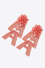 Load image into Gallery viewer, MAMA Beaded Dangle Earrings