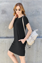 Load image into Gallery viewer, Basic Bae Full Size Round Neck Short Sleeve Dress with Pockets