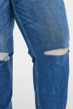 Load image into Gallery viewer, BAYEAS Full Size High Waist Distressed Washed Cropped Mom Jeans
