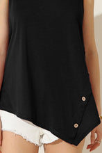 Load image into Gallery viewer, Ninexis Round Neck Button Side Tank