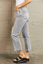 Load image into Gallery viewer, BAYEAS High Waisted Cropped Mom Jeans