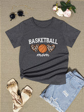 Load image into Gallery viewer, BASKETBALL MOM Round Neck Short Sleeve T-Shirt