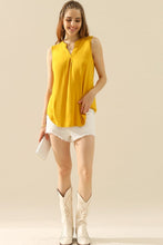 Load image into Gallery viewer, Ninexis Full Size Notched Sleeveless Top