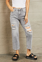 Load image into Gallery viewer, BAYEAS High Waisted Cropped Mom Jeans