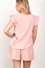 Load image into Gallery viewer, VERY J Ruffle Cap Sleeve Top & Shorts Set