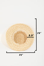 Load image into Gallery viewer, Fame Strap Wide Brim Straw Hat