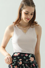 Load image into Gallery viewer, Ninexis Notched Rib Knit Tank