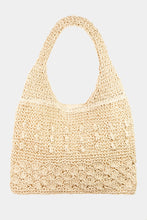 Load image into Gallery viewer, Fame Straw Braided Tote Bag