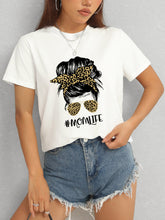 Load image into Gallery viewer, MOMLIFE Round Neck Short Sleeve T-Shirt