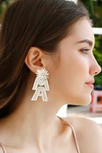Load image into Gallery viewer, MAMA Beaded Dangle Earrings