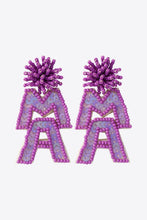 Load image into Gallery viewer, MAMA Beaded Dangle Earrings