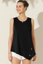 Load image into Gallery viewer, Ninexis Round Neck Button Side Tank