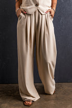 Load image into Gallery viewer, Ruched Wide Leg Pants with Pockets