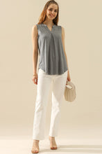 Load image into Gallery viewer, Ninexis Full Size Notched Sleeveless Top