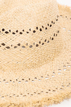 Load image into Gallery viewer, Fame Openwork Raw Hem Weave Hat