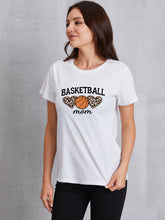 Load image into Gallery viewer, BASKETBALL MOM Round Neck Short Sleeve T-Shirt