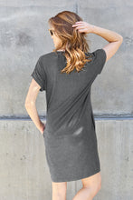 Load image into Gallery viewer, Basic Bae Full Size Round Neck Short Sleeve Dress with Pockets