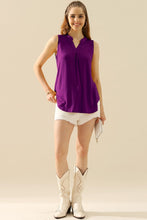 Load image into Gallery viewer, Ninexis Full Size Notched Sleeveless Top
