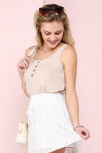 Load image into Gallery viewer, Ninexis Square Neck Half Button Tank