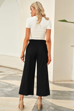 Load image into Gallery viewer, Drawstring Paperbag Waist Wide Leg Pants