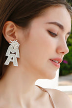 Load image into Gallery viewer, MAMA Beaded Dangle Earrings