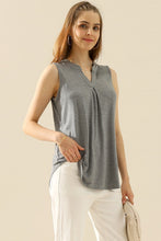 Load image into Gallery viewer, Ninexis Full Size Notched Sleeveless Top