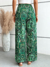 Load image into Gallery viewer, Printed Wide Leg Pants