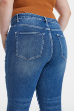Load image into Gallery viewer, BAYEAS Full Size High Waist Distressed Washed Cropped Mom Jeans