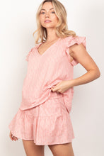 Load image into Gallery viewer, VERY J Ruffle Cap Sleeve Top & Shorts Set
