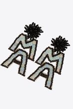 Load image into Gallery viewer, MAMA Beaded Dangle Earrings