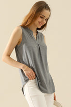 Load image into Gallery viewer, Ninexis Full Size Notched Sleeveless Top