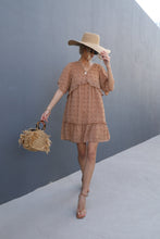 Load image into Gallery viewer, Swiss Dot V-Neck Flutter Sleeve Mini Dress