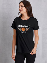 Load image into Gallery viewer, BASKETBALL MOM Round Neck Short Sleeve T-Shirt
