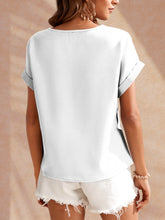 Load image into Gallery viewer, Heart Round Neck Short Sleeve T-Shirt