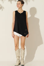 Load image into Gallery viewer, Ninexis Round Neck Button Side Tank