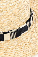 Load image into Gallery viewer, Fame Strap Wide Brim Straw Hat