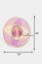 Load image into Gallery viewer, Fame Contrast Straw Braid Hat