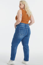 Load image into Gallery viewer, BAYEAS Full Size High Waist Distressed Washed Cropped Mom Jeans