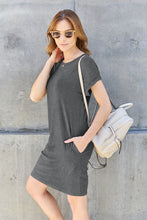 Load image into Gallery viewer, Basic Bae Full Size Round Neck Short Sleeve Dress with Pockets