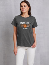 Load image into Gallery viewer, BASKETBALL MOM Round Neck Short Sleeve T-Shirt