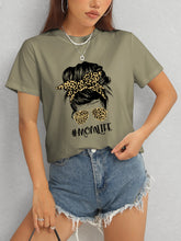 Load image into Gallery viewer, MOMLIFE Round Neck Short Sleeve T-Shirt