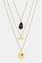 Load image into Gallery viewer, Triple-layer MAMA I LOVE YOU 18K gold-plated Pendant Combo Deal