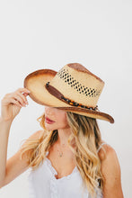 Load image into Gallery viewer, Fame Cutout Wide Brim Straw Hat