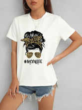 Load image into Gallery viewer, MOMLIFE Round Neck Short Sleeve T-Shirt
