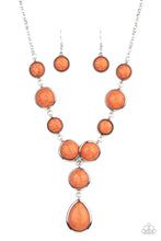 Load image into Gallery viewer, Terrestrial Trailblazer - Orange | Necklace | Teardrop |