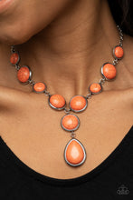 Load image into Gallery viewer, Terrestrial Trailblazer - Orange | Necklace | Teardrop |