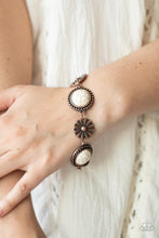 Load image into Gallery viewer, PAPARAZZI | Fredonia Flower Patch - Copper Metal bracelet