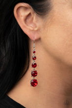 Load image into Gallery viewer, PAPARAZZI | Red Carpet Charmer - Red Earring | PREORDER

