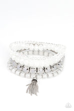 Load image into Gallery viewer, PAPARAZZI | Day Trip Trinket - White STRETCHY BRACELET
