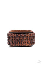 Load image into Gallery viewer, PAPARAZZI | Convention Exclusive 2022 | Urban Expansion - Brown Leather Snap Bracelet